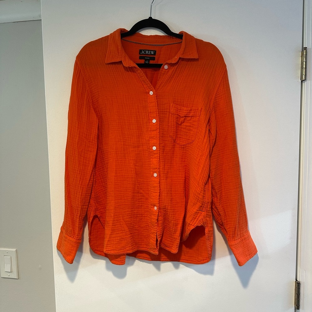 J. Crew Signature Gauze button down